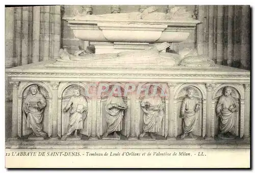 Ansichtskarte AK L Abbaye de Saint Denis Tombeau de Louis d Orleans et de Valentine de Milan