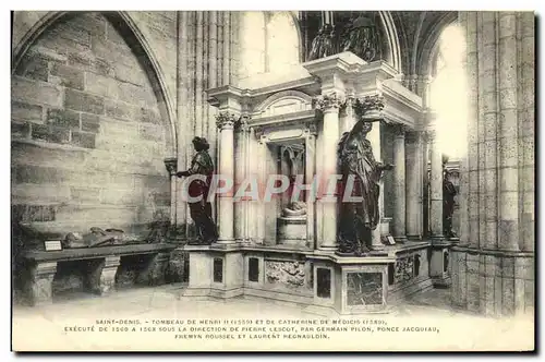 Cartes postales Saint Denis Tombeau De Henri II et de Catherine de Medicis