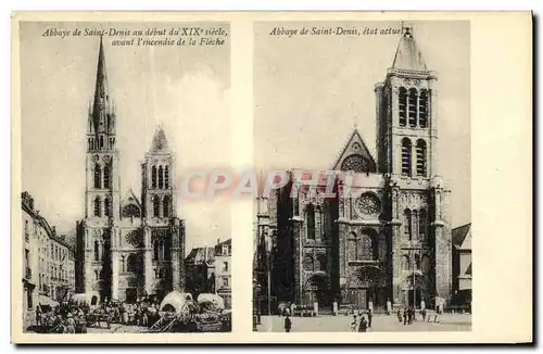 Ansichtskarte AK Abbaye de Saint Denis au debut du 19eme Avant l incendre de la Fleche Abbaye
