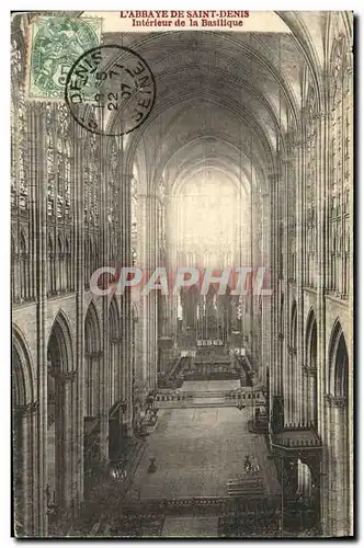 Cartes postales L Abbaye de Saint Denis Interieur de la Basilique