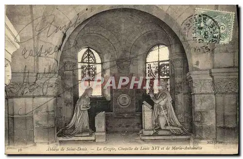 Ansichtskarte AK Abbaye de Saint Denis La Crypte Chapelle de Louis XVI et d Anne de Bretagne