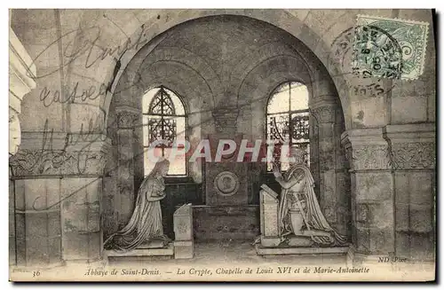 Cartes postales Abbaye de Saint Denis La Crypte Chapelle de Louis XVI et d Anne de Bretagne