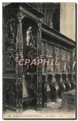 Cartes postales Abbaye de Saint Denis Les Stalles