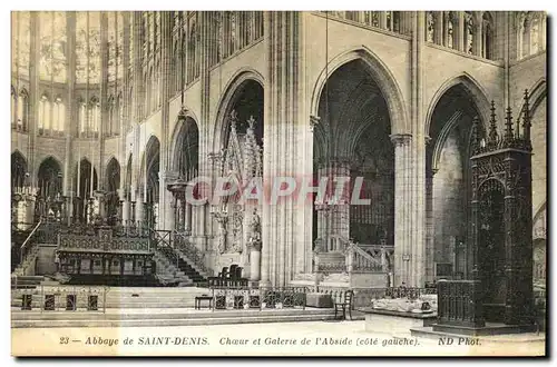 Ansichtskarte AK L Abbaye De Saint Denis Choeur et Galerie de l Abside