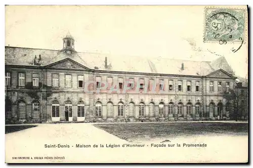Cartes postales Saint Denis Maison de la Legion d Honneur Facade sur la Promenade