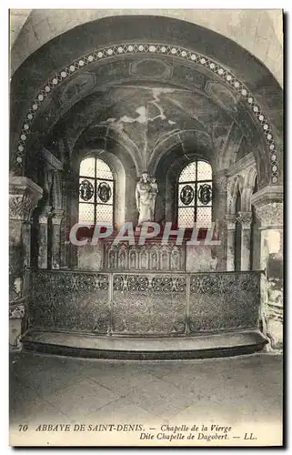 Cartes postales Abbaye De Saint Denis Chapelle de la Vierge Dite Chepelle de Dagobert