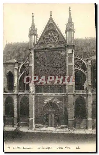 Cartes postales Saint Denis La Basilique Porte Nord