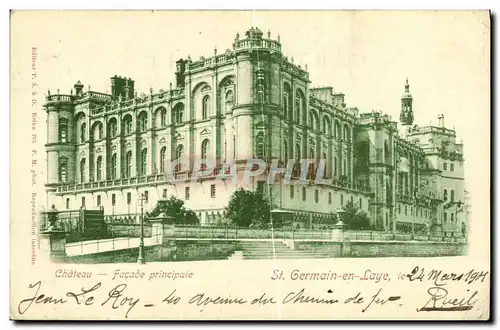 Cartes postales St Germain En Laye Chateau Facade Principale