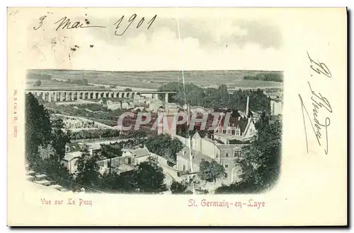 Cartes postales St Germain En Laye Vue sur Le Pecq