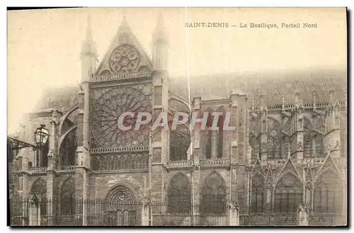 Cartes postales Saint Denis La Basilique Portail Nord