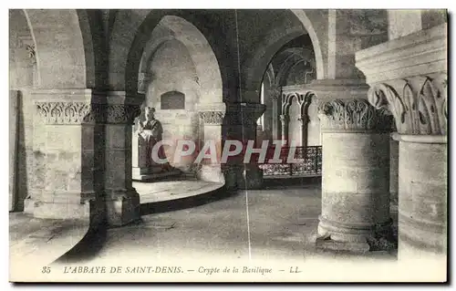 Ansichtskarte AK Abbaye De Saint Denis Crypte de la Basilique