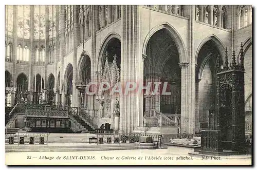 Cartes postales Abbaye De Saint Denis Choeur et Gaterie de l Abside