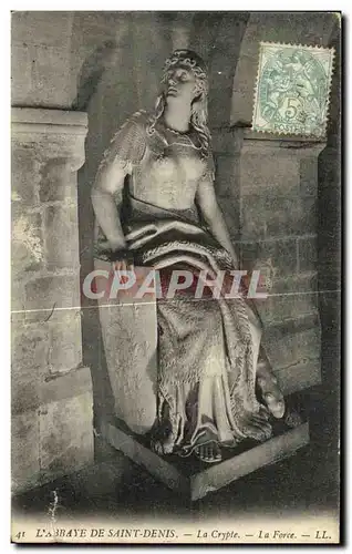 Cartes postales L Abbaye De Saint Denis La Crypte La Force