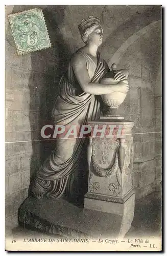 Cartes postales L Abbaye De Saint Denis La Crypte La Ville de Paris