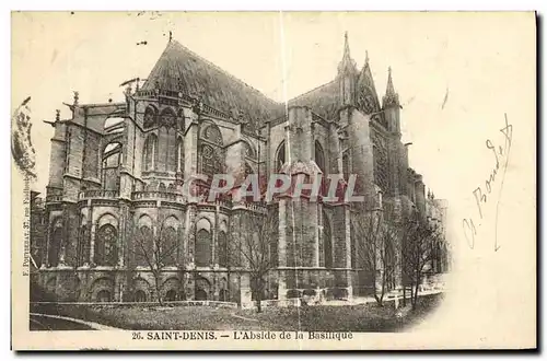 Cartes postales Saint Denis L Abside de la Basilique
