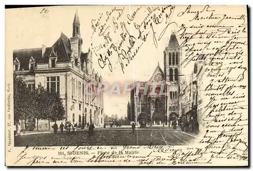 Cartes postales Saint Denis Place de la Mairie