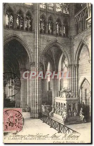 Cartes postales L Abbaye De Saint Denis Tombeau de Louis XII et d Anne de Bretagne