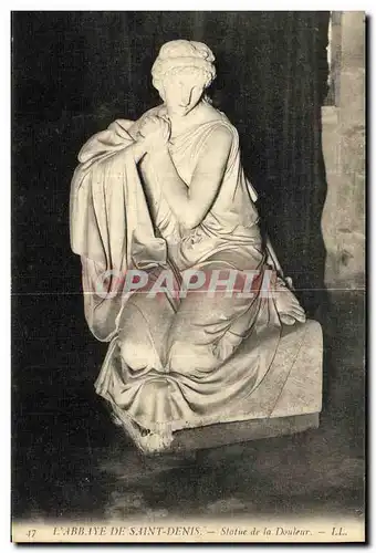 Cartes postales L Abbaye De Saint Denis Statue de la Douleur