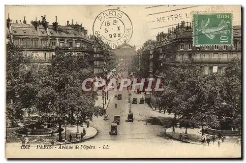 Cartes postales Paris Avenue de l Opera