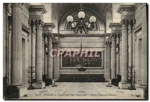 Cartes postales Paris Chambre des Deputes Salle Casimir Perier