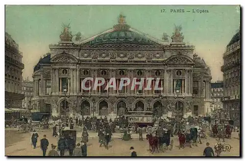 Cartes postales Paris L Opera carte toilee