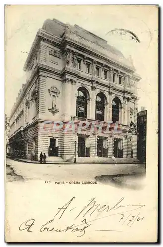 Cartes postales Paris Opera Comique