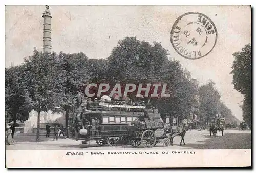 Ansichtskarte AK Paris Boulevard Sebastopol Place du Chatelet