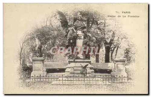 Cartes postales Paris Statue de la Fontaine