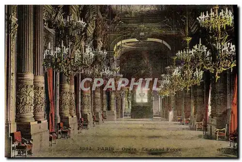 Cartes postales Paris Opera Le grand Foyer