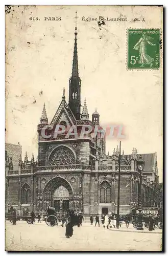 Ansichtskarte AK Paris Eglise St Laurent