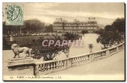 Ansichtskarte AK Paris Le Jardin du Luxembourg Lion