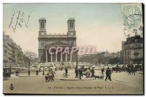 Cartes postales Paris Eglise Saint Vincent de Paul