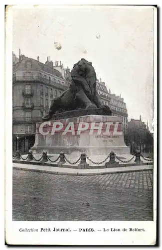 Ansichtskarte AK Collection Petit Journal Paris Le Lion de Belfort