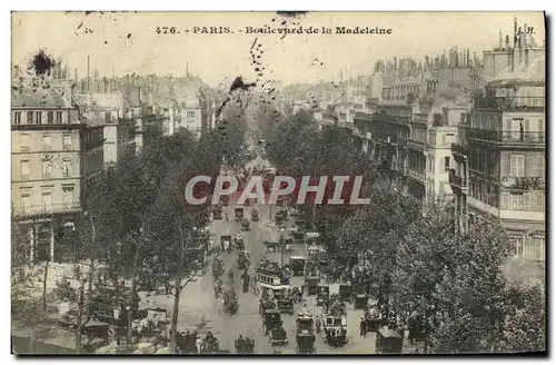 Cartes postales Paris Boulevard de la Madeleine