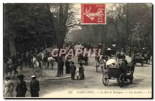 Cartes postales Paris Le Bois de Boulogne Les Acacias Chevaux