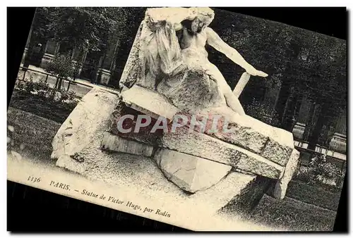 Cartes postales Paris Statue de Victor Hugo par Rodin