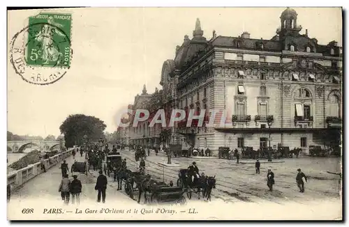 Ansichtskarte AK Paris La Gare d Orleans et le Quai d Orsay