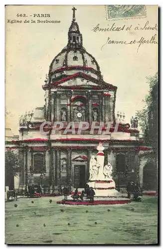 Cartes postales Paris Eglise de la Sorbonne