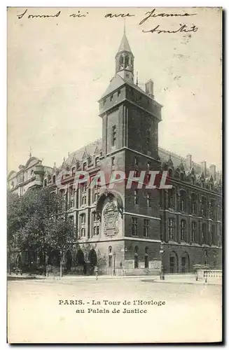 Cartes postales Paris La Tour de l Horloge au Palais de Justice