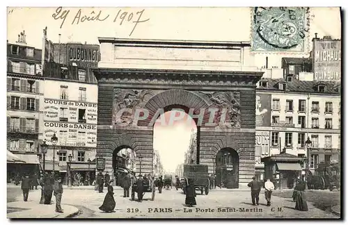 Cartes postales Paris La Porte Saint Martin