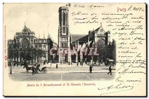 Cartes postales Paris Mairie du l Arrondissement et St Germain l Auxerrois