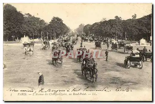 Cartes postales Paris L Avenue des Champs Elysees au Rond Point