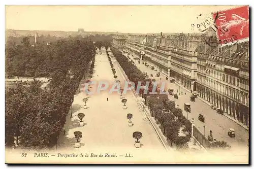 Cartes postales Paris Perspective de la Rue de Rivoli