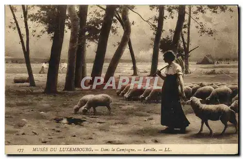 Ansichtskarte AK Musee du Luxembourg Dans la Campagne Lerolle Moutons