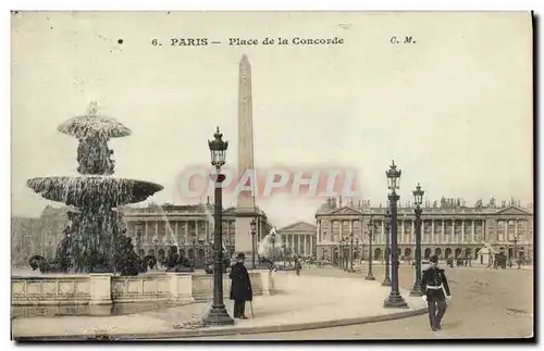 Cartes postales Paris Place de la Concorde Suede