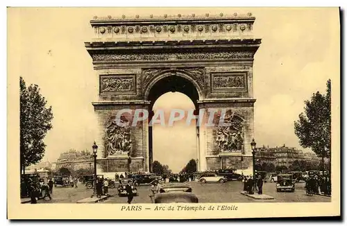 Cartes postales Paris Arc de Triomphe de l Etoile