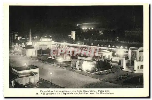 Ansichtskarte AK Exposition Internationale des Arts Decoratifs Paris Vue generale de l Esplanade des Invalides av