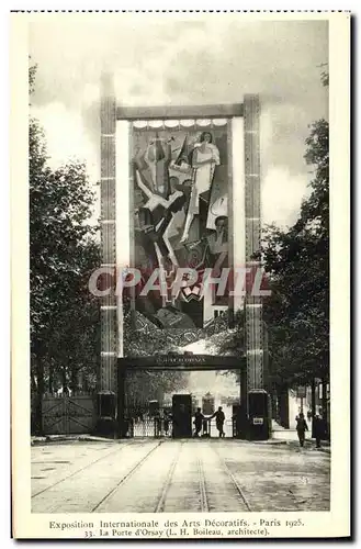 Cartes postales Exposition Internationale des Arts Decoratifs Paris La Porte d Orsay