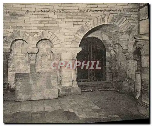 Cartes postales Abbaye de Saint Denis Porte d entree et soupirail du caveau