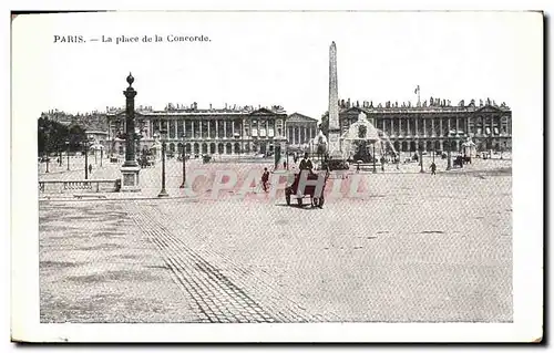 Cartes postales Paris La Place de la Concorde